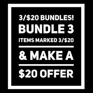 3 for $20 + shipping